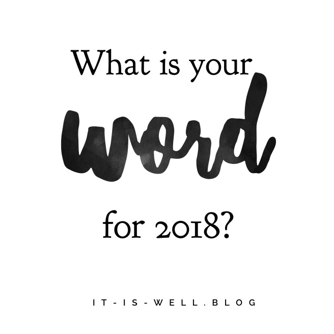 What’s your word for 2018