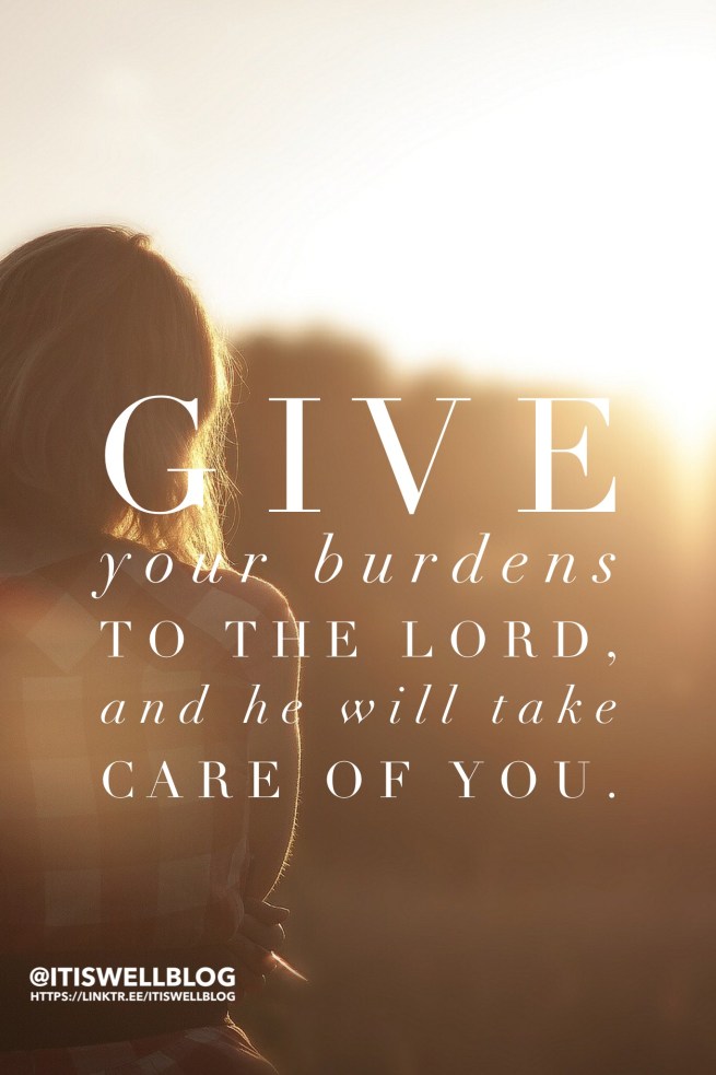 Cast your cares on God 